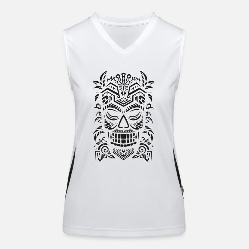 Tiki Mask Women's Functional Contrast Tank Top