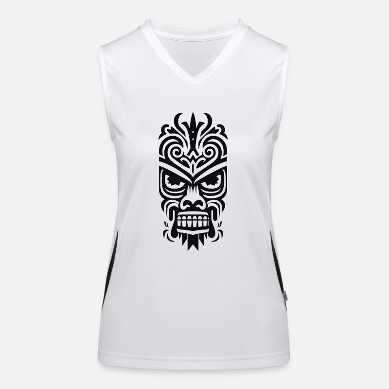 Tiki Mask Women's Functional Contrast Tank Top