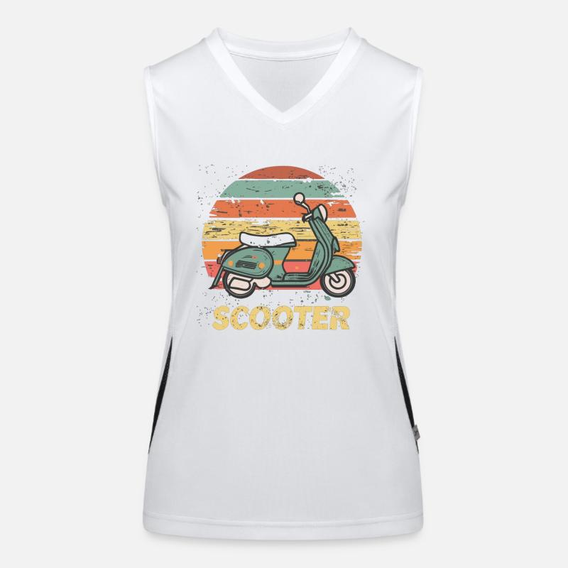Scooter Motorroller Mofa Moped Roller Women's Functional Contrast Tank Top
