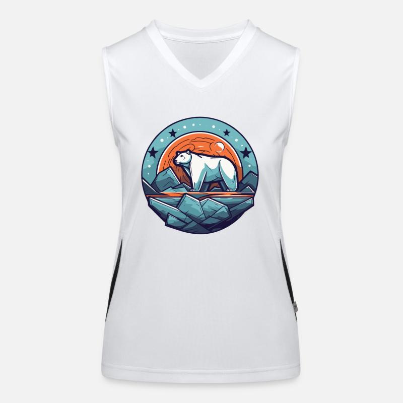 Der letzte Eisbär Funktionelles Kontrast-Tank Top für Frauen