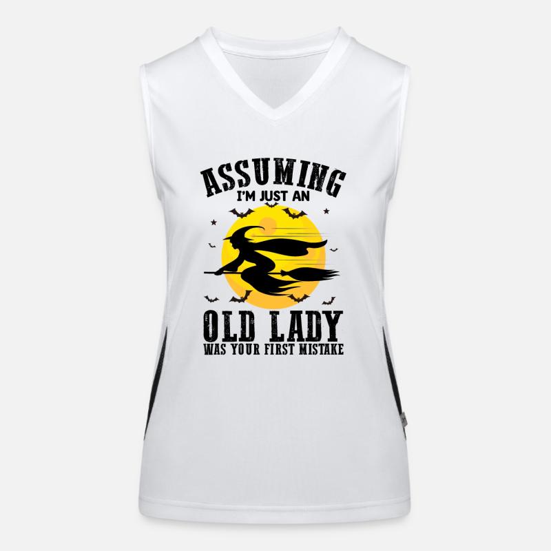 Assuming Im Just An Old Lady Was Your First Mistak Women's Functional Contrast Tank Top