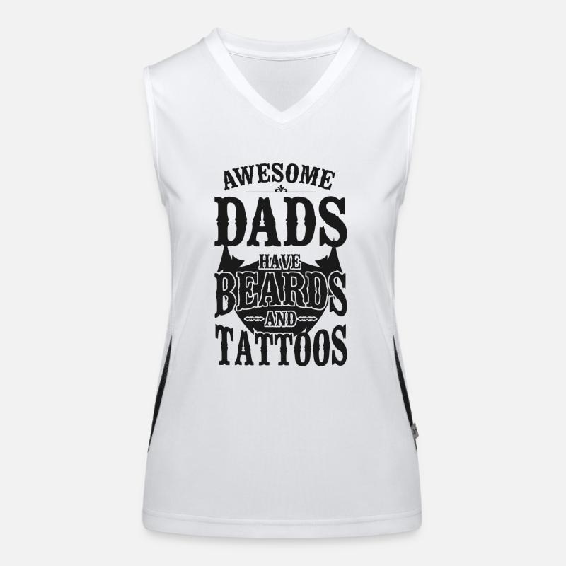 Beard Lover Bearded Man Dad Funktionelles Kontrast-Tank Top für Frauen