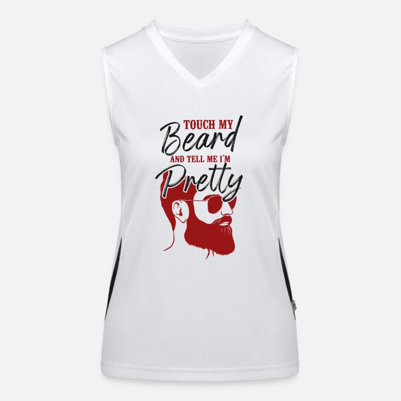 Beard Lover Bearded Man Ginger Funktionelles Kontrast-Tank Top für Frauen