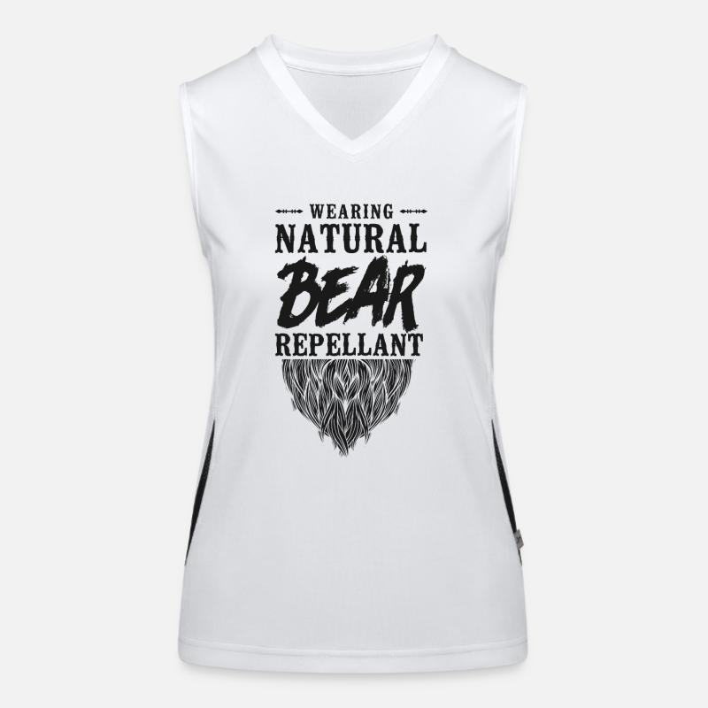 Beard Lover Bearded Man Wearing My Women's Functional Contrast Tank Top