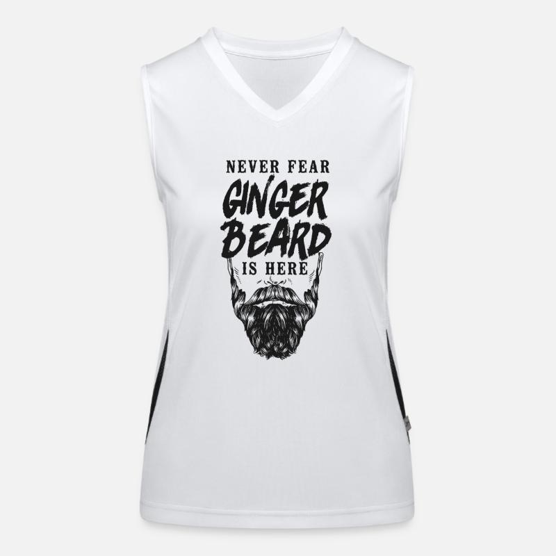 Beard Lover Bearded Man Ginger Women's Functional Contrast Tank Top