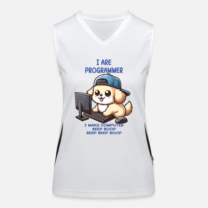 Ich bin Programmierer Funktionelles Kontrast-Tank Top für Frauen
