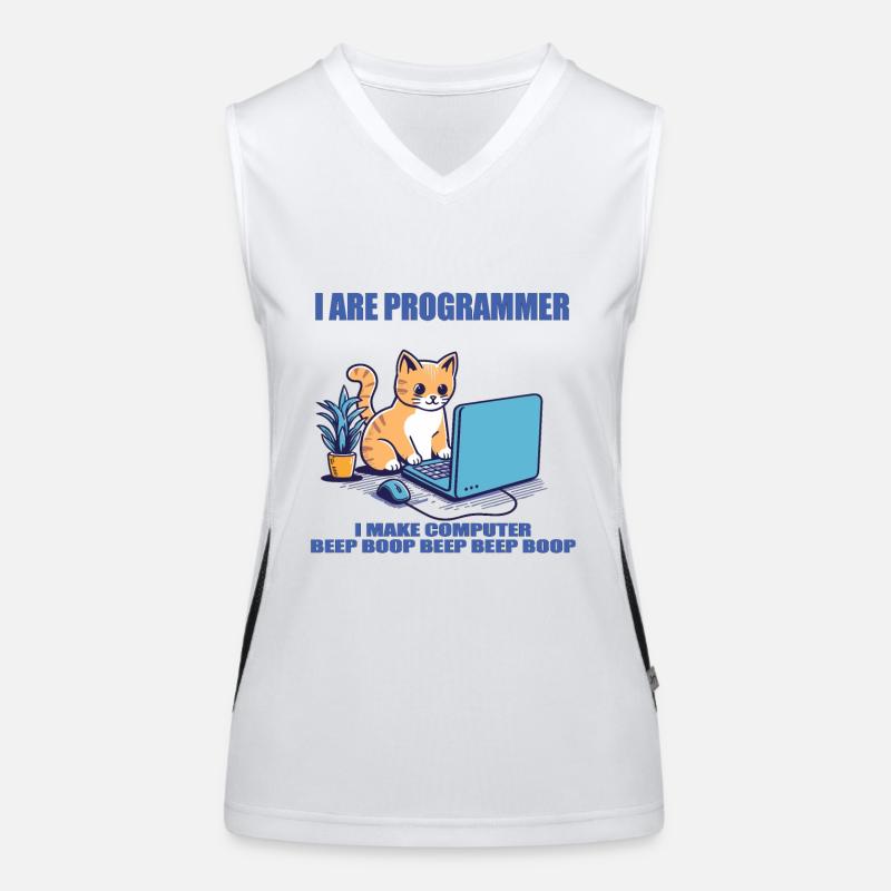 Ich bin Programmierer Funktionelles Kontrast-Tank Top für Frauen