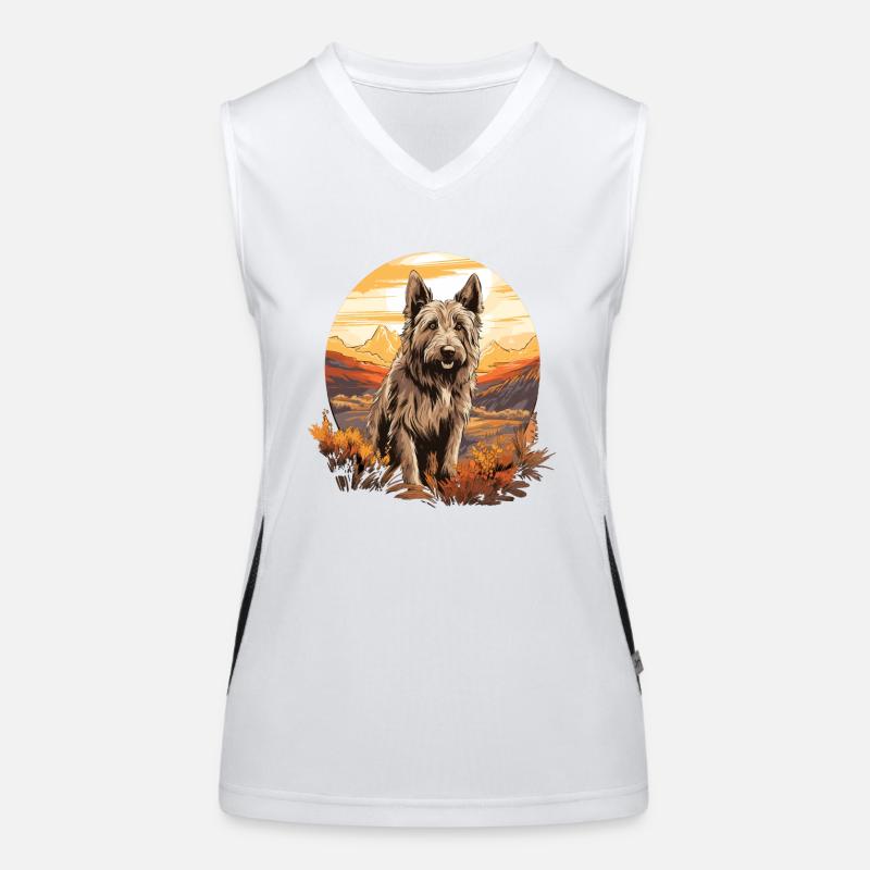 Hund Berger Picard Funktionelles Kontrast-Tank Top für Frauen