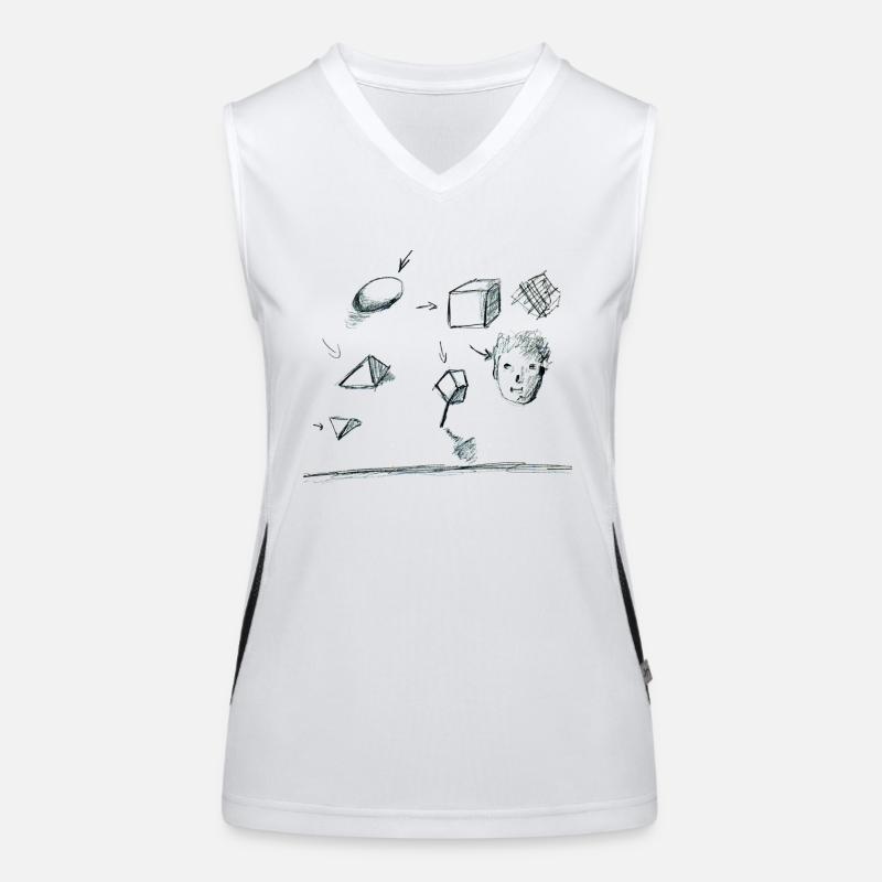 sketchbookpage 2 for white Women's Functional Contrast Tank Top