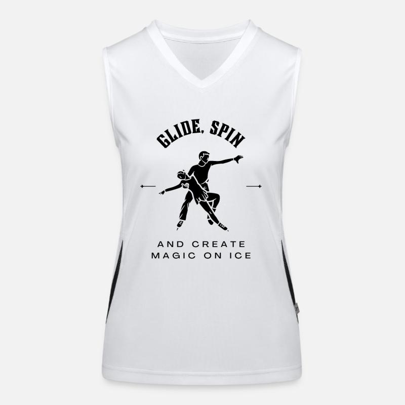 Ice Dancer Figure Skating Ice Dancing Figure Skating Women's Functional Contrast Tank Top