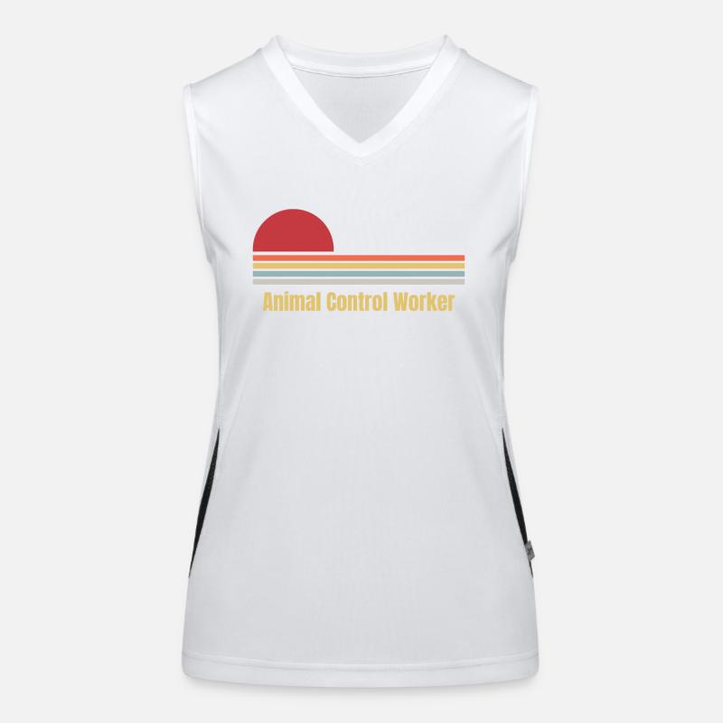 Animal Control Worker Women's Functional Contrast Tank Top