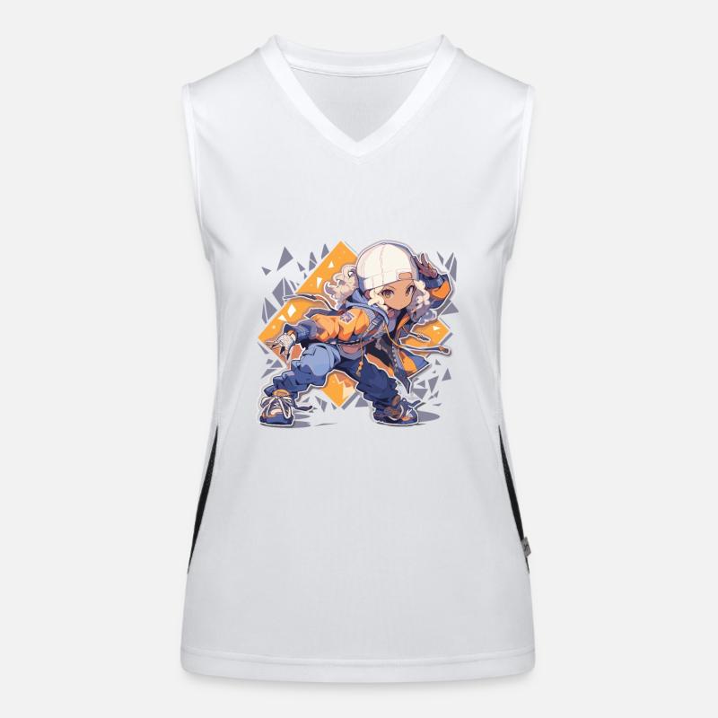 Danseur de breakdance Danse de breakdance Débardeur respirant contrasté Femme