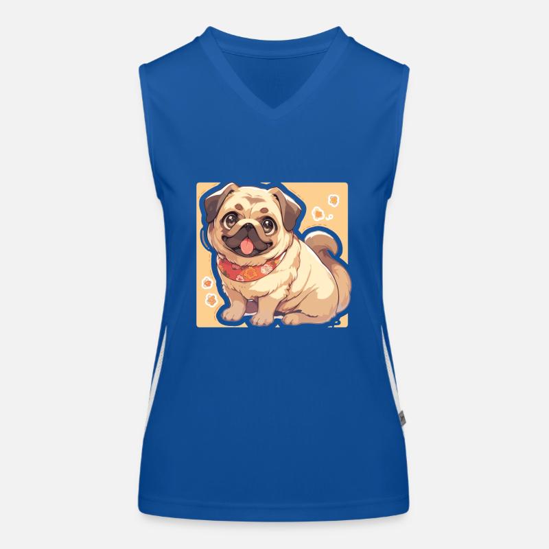 Mops Mops Hund Mops Leben Mops Geschenke Funktionelles Kontrast-Tank Top für Frauen