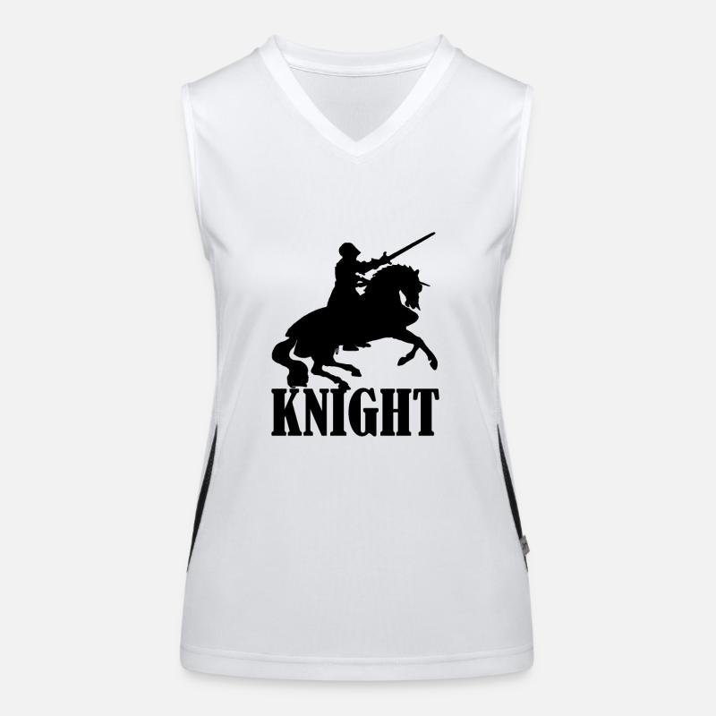 Knight Knight Middle Ages Women's Functional Contrast Tank Top
