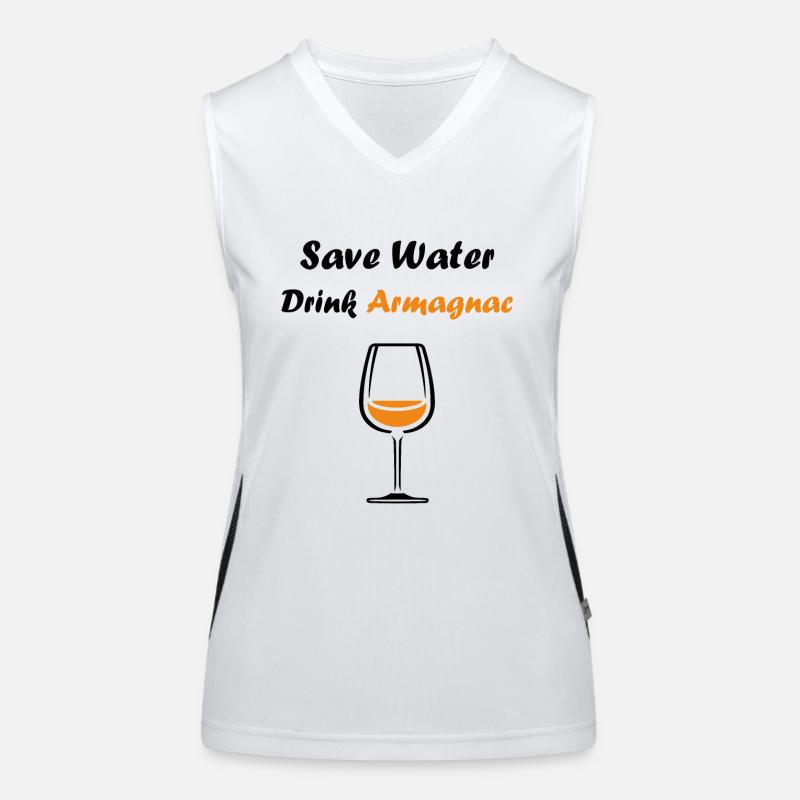 Save water drink Armagnac Women's Functional Contrast Tank Top