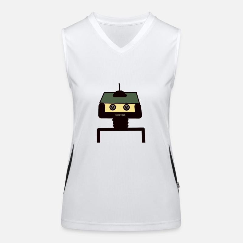 Robots, Intelligence, Future, Children, Technology Women's Functional Contrast Tank Top
