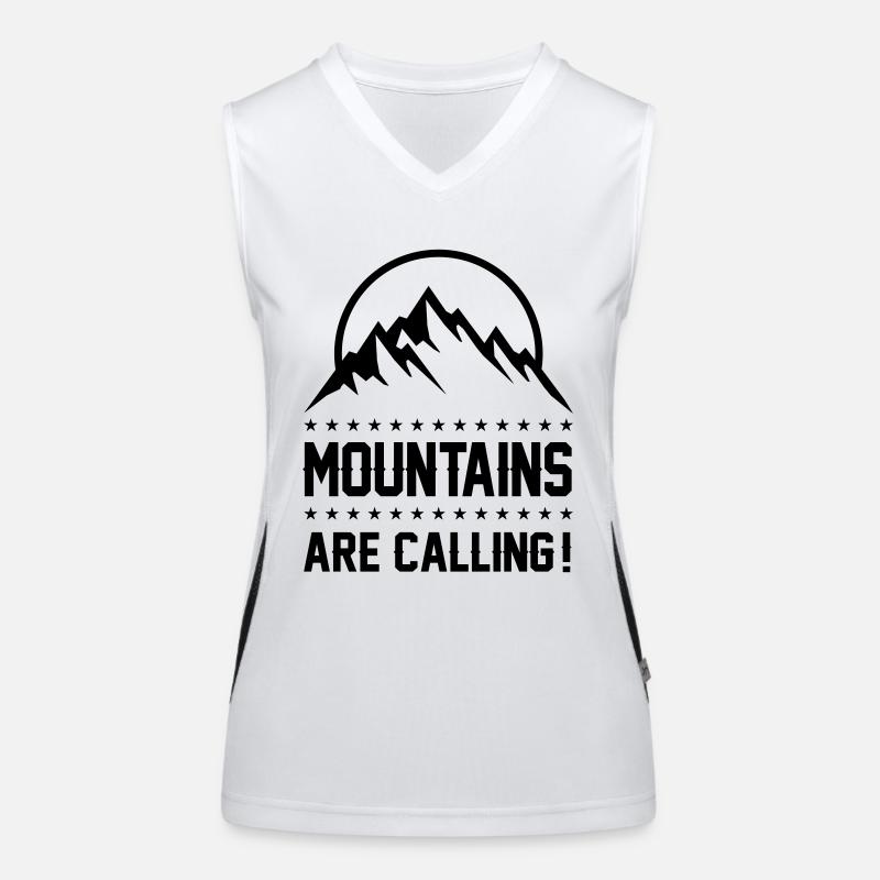 mountains are calling Funktionelles Kontrast-Tank Top für Frauen
