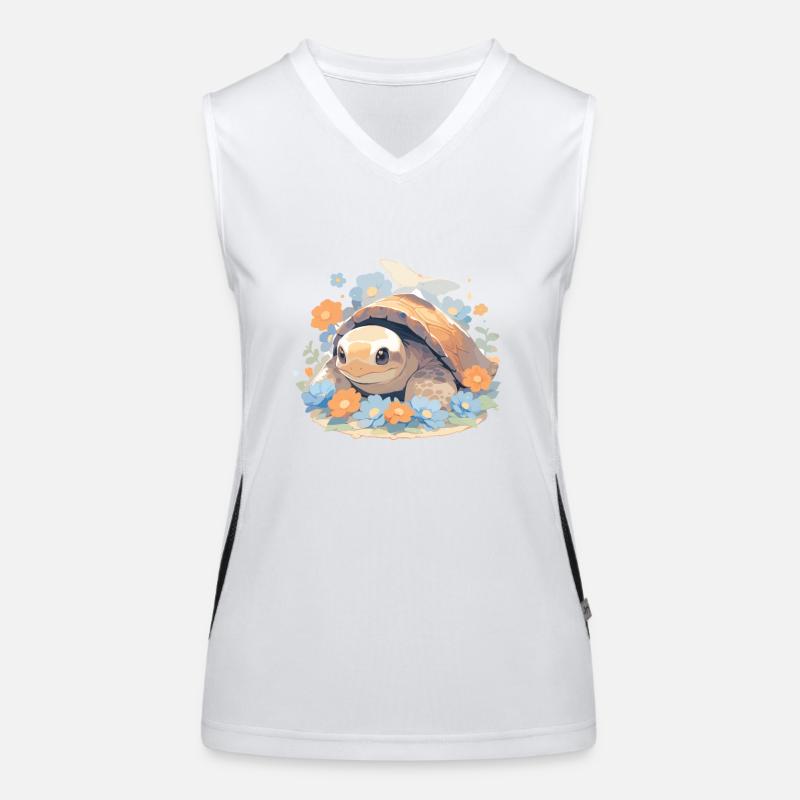 Turtle Baby Turtle Armored Lizard Lizard Women's Functional Contrast Tank Top