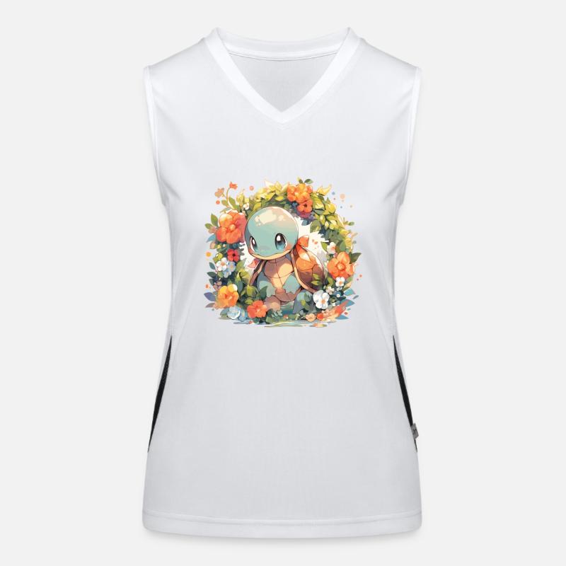 Turtle Baby Turtle Armored Lizard Lizard Women's Functional Contrast Tank Top