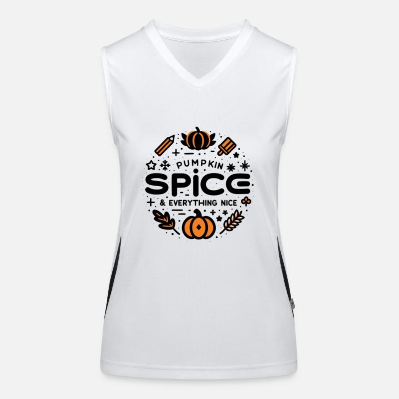 Pumpkin Spice and Everything Nice Women's Functional Contrast Tank Top