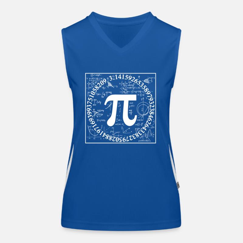 Géométrie Pi Day Math Geek Science Nerd 3.14 Enseignement Débardeur respirant contrasté Femme