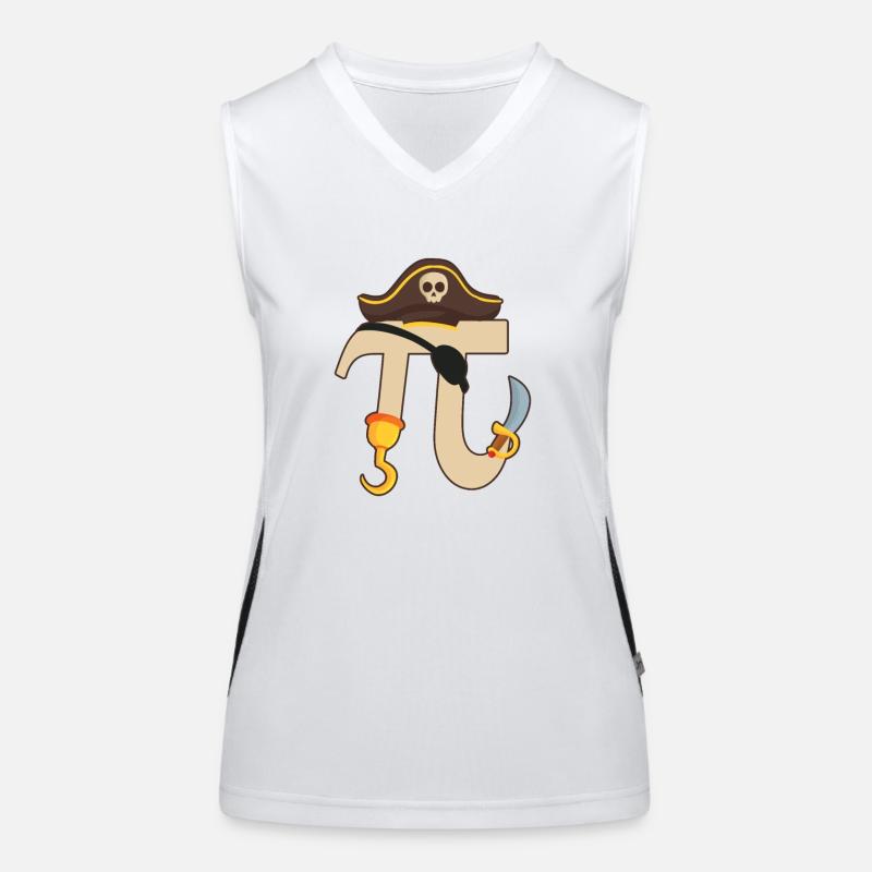 PIrate Pi Day Funny Pirate Lovers Math Women's Functional Contrast Tank Top