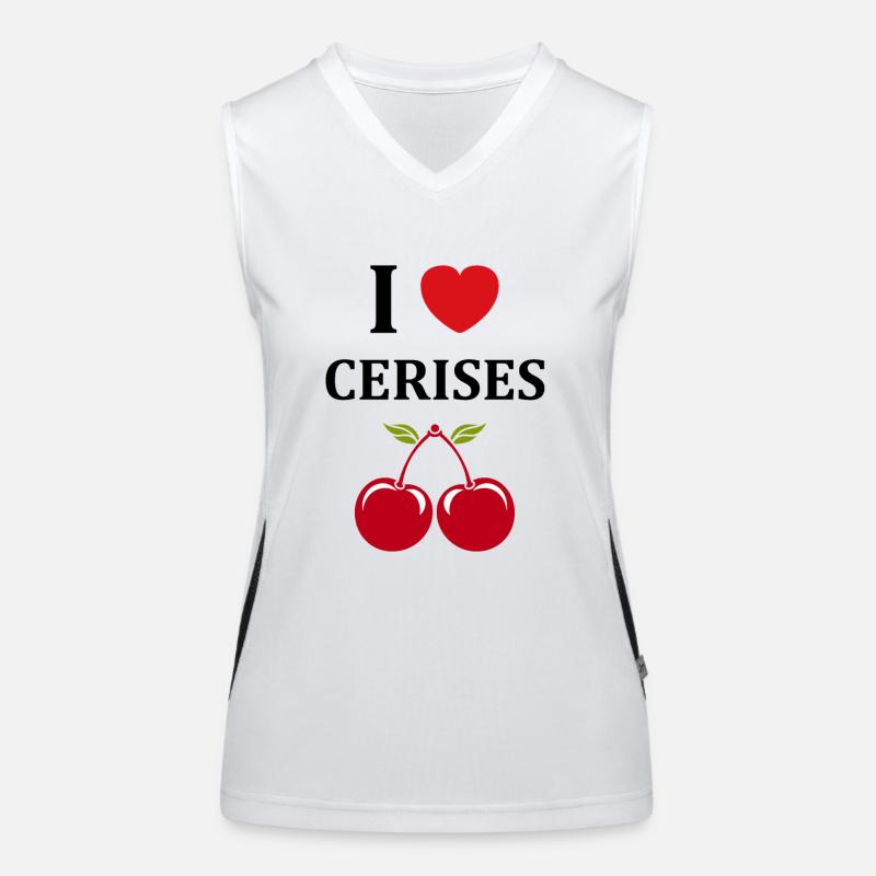 cerises Débardeur respirant contrasté Femme