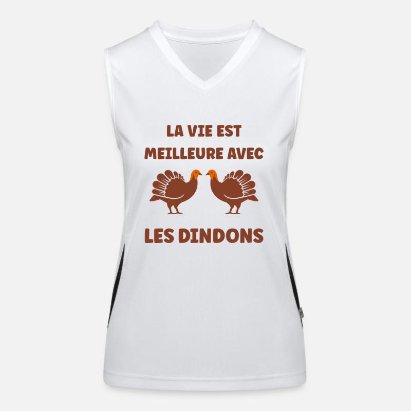 dindons Débardeur respirant contrasté Femme