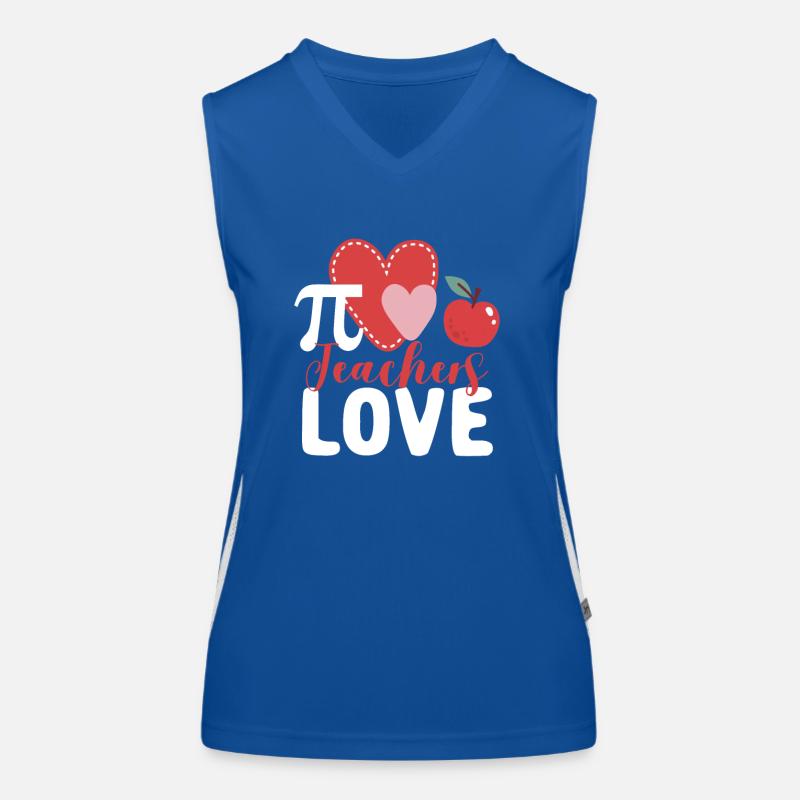 Les enseignants adorent Pi Day Math Lovers Funny Math Débardeur respirant contrasté Femme