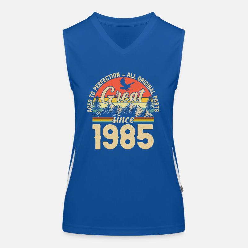 1985 - Ein legendäres Jahr Funktionelles Kontrast-Tank Top für Frauen