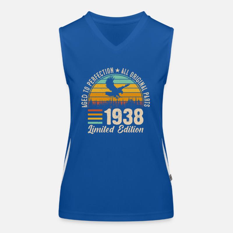 1938 - Eine legendäre Zeitreise Funktionelles Kontrast-Tank Top für Frauen