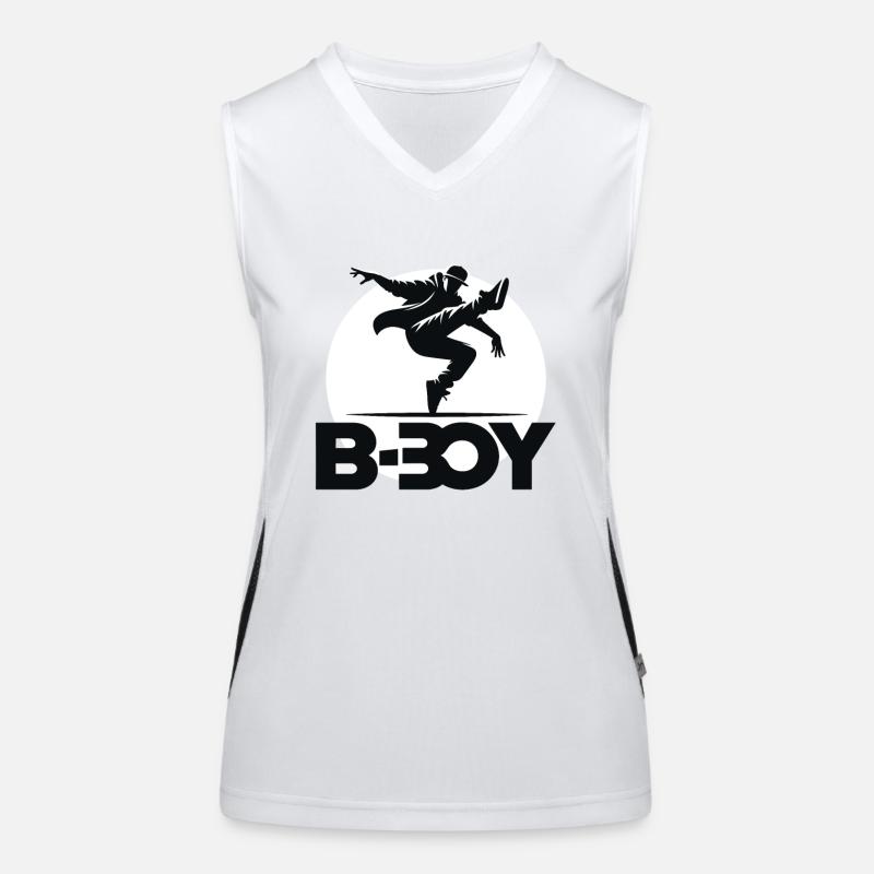 Breakdance Breakdancer Breakdance Kinder Funktionelles Kontrast-Tank Top für Frauen