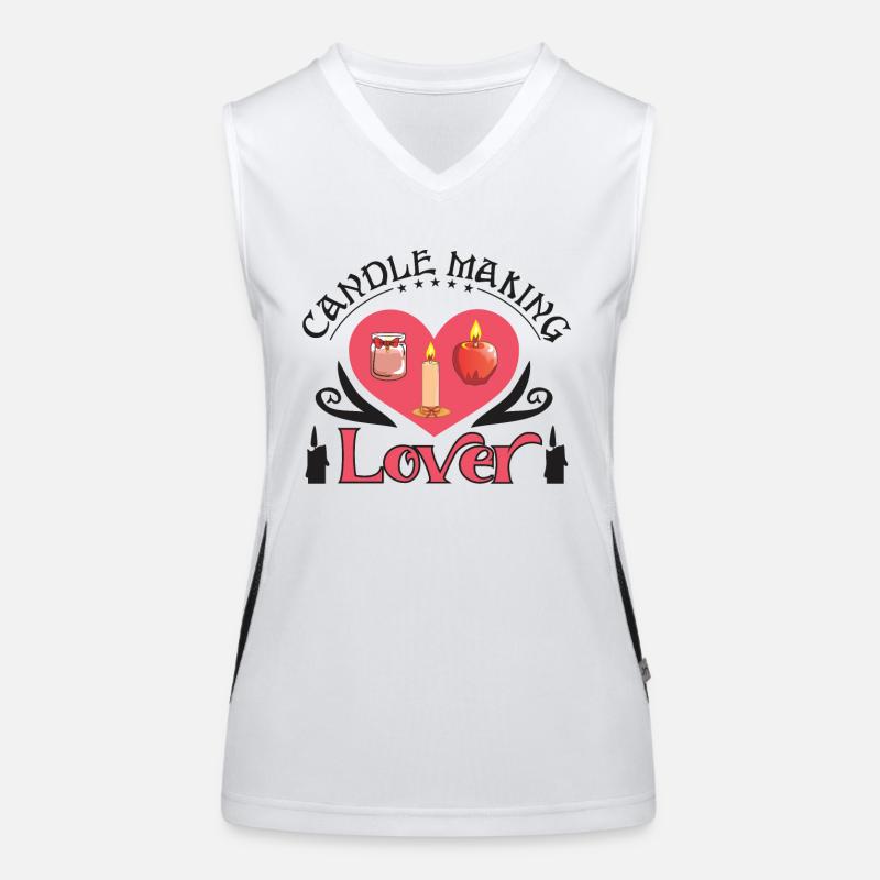 Candle Making Lover Women's Functional Contrast Tank Top