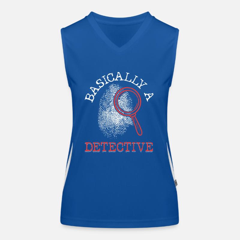 Basically A Detective Murder Show True Crime Women's Functional Contrast Tank Top