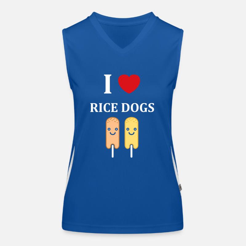 Corn dog food Women's Functional Contrast Tank Top