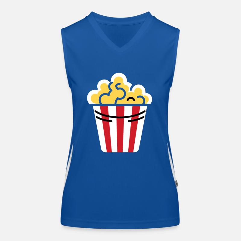 Humour pot de popcorn Débardeur respirant contrasté Femme