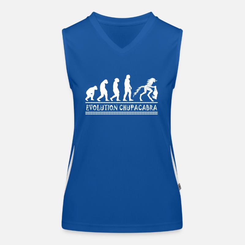 Cryptozoologistes Chupacabra Créatures Évolution Débardeur respirant contrasté Femme