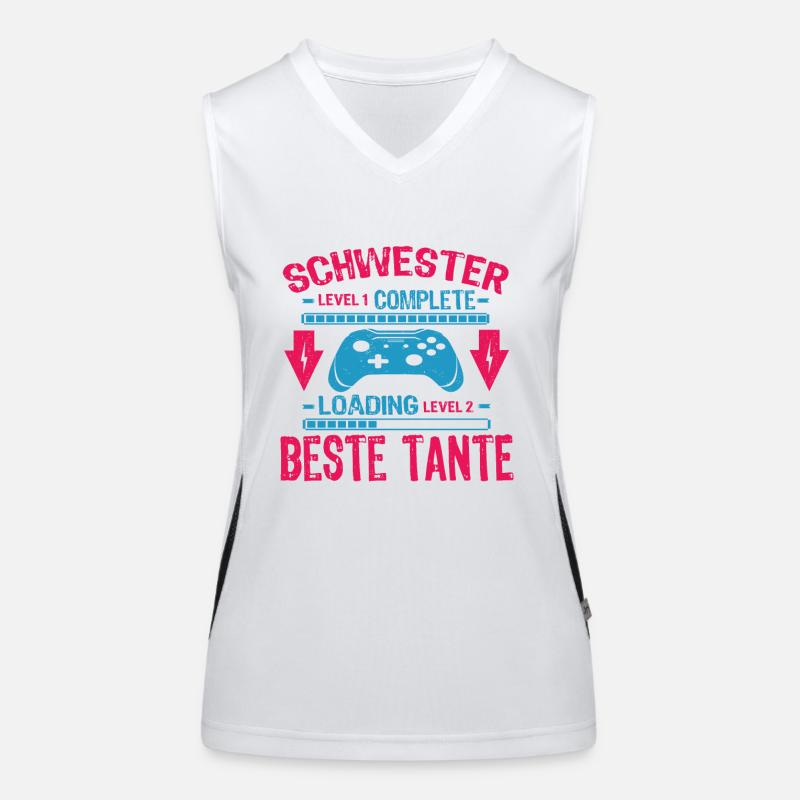 Schwester Level Complete Werdende Tante Loading Funktionelles Kontrast-Tank Top für Frauen