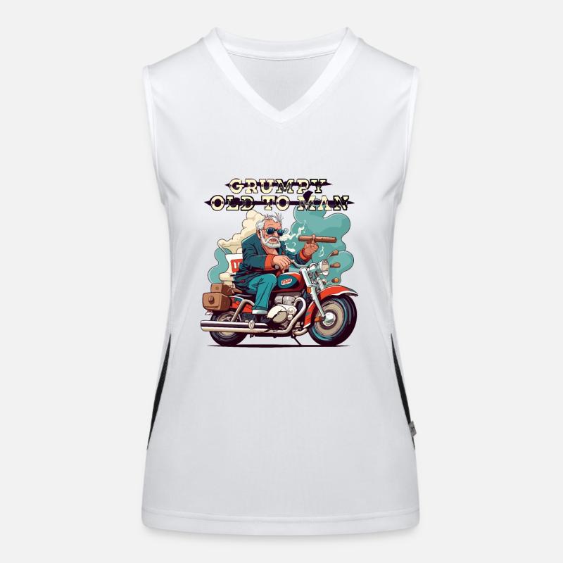 MÜRRRISCHER ALTER MANN Funktionelles Kontrast-Tank Top für Frauen