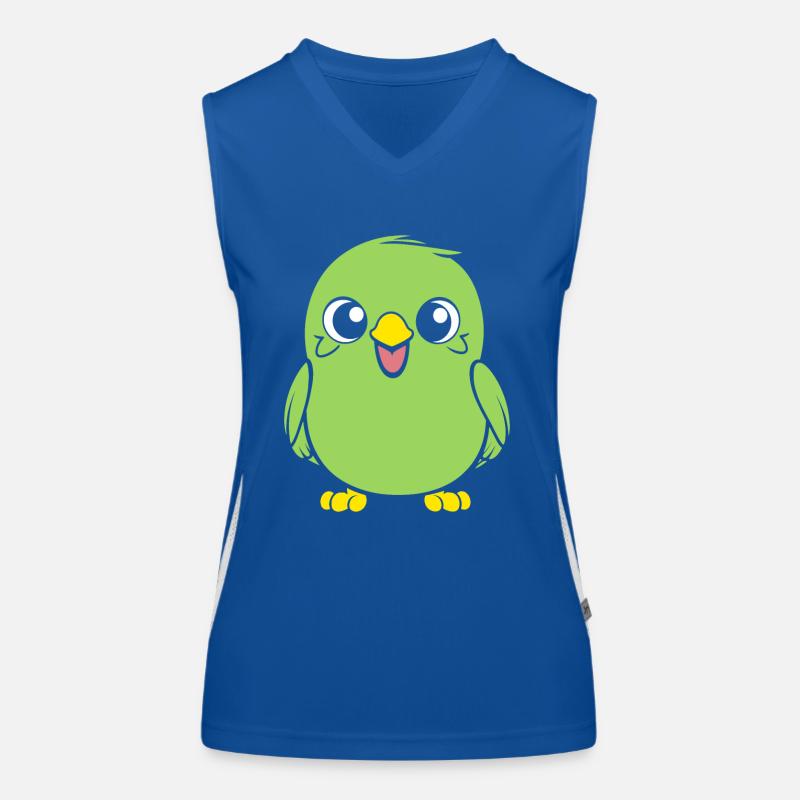 Mignonne petite perruche Débardeur respirant contrasté Femme