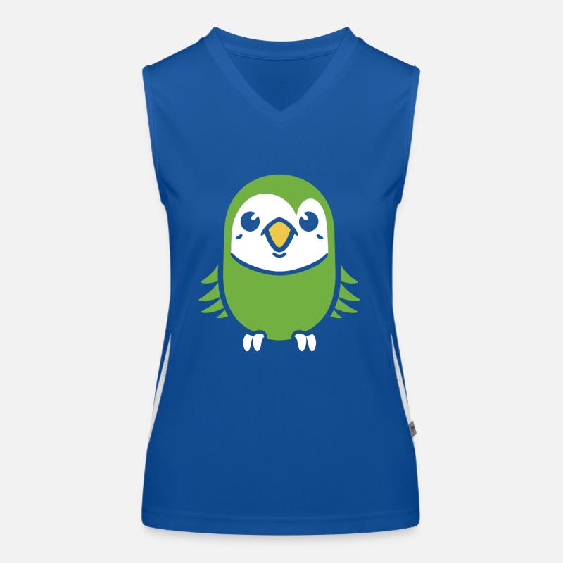 Mignonne petite perruche Débardeur respirant contrasté Femme