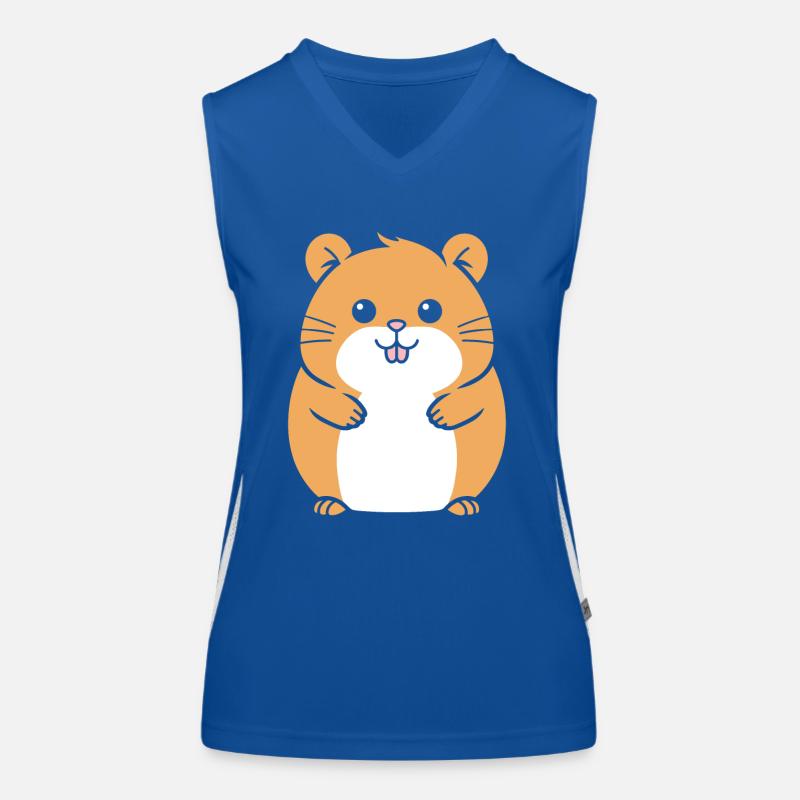 Mignon Humour petit hamster Débardeur respirant contrasté Femme