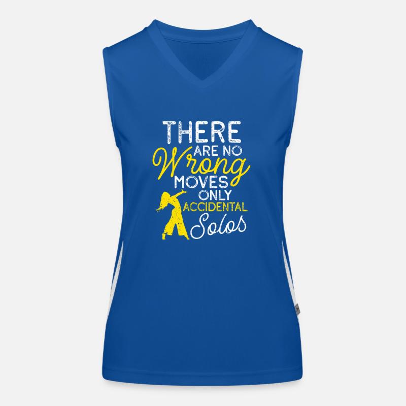 There are no wrong moves, only random ones Women's Functional Contrast Tank Top