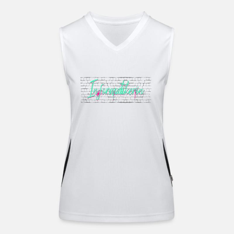 Programmierer Abschluss-Geschenk Informatikerin Funktionelles Kontrast-Tank Top für Frauen