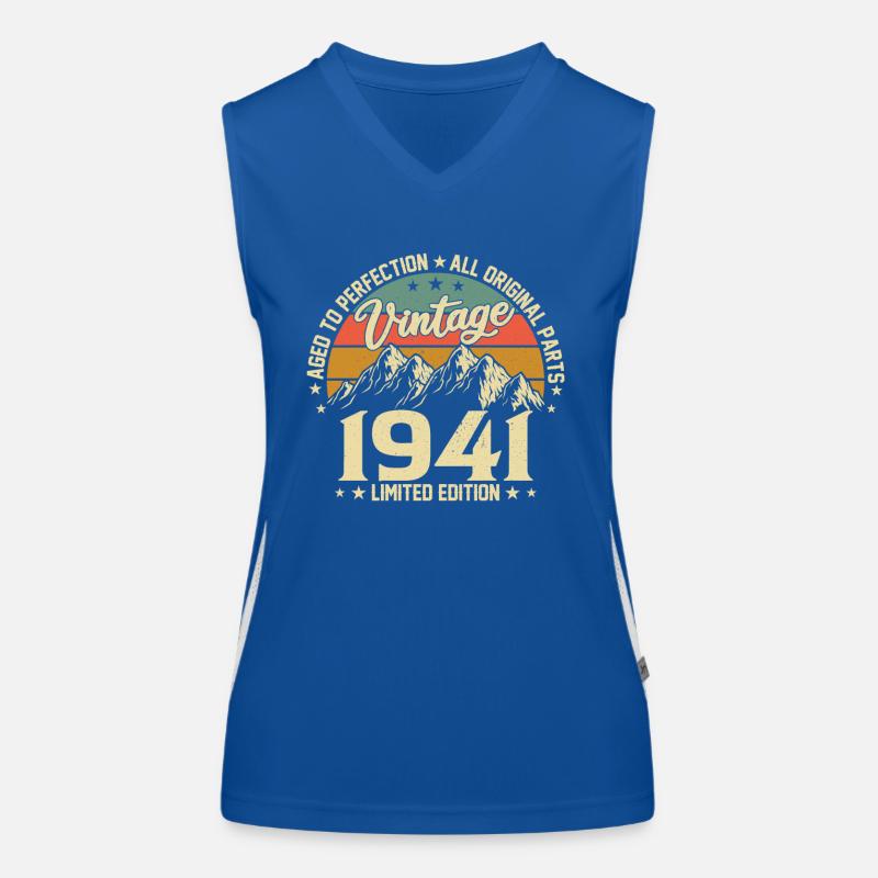 Geburtstag 83 Retro Style 1941 Funktionelles Kontrast-Tank Top für Frauen