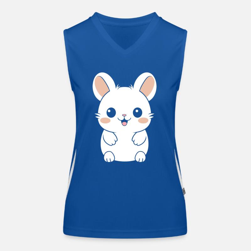 Petit chinchilla mignon Débardeur respirant contrasté Femme