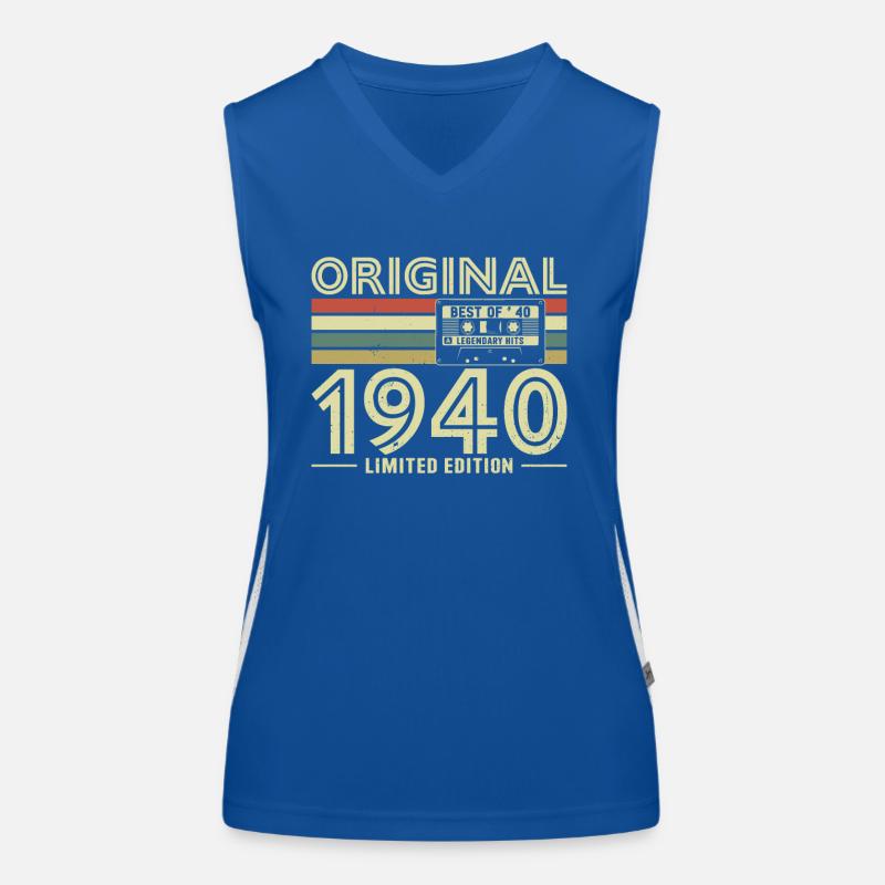 Millésime 1940 Anniversaire Débardeur respirant contrasté Femme