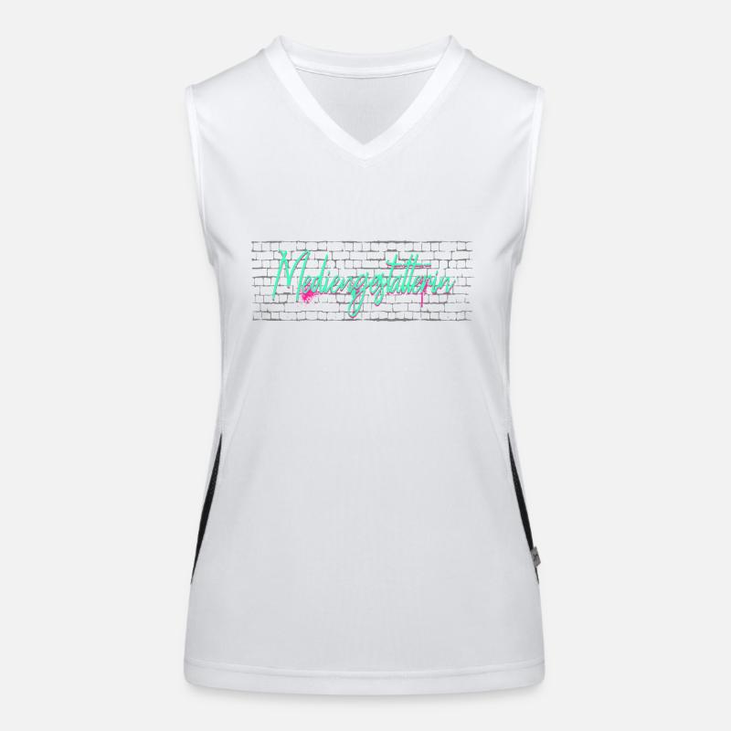 Designer Abschluss-Geschenk Mediengestalterin Funktionelles Kontrast-Tank Top für Frauen