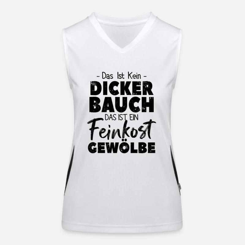 Feinkostgewölbe Spaß Funktionelles Kontrast-Tank Top für Frauen