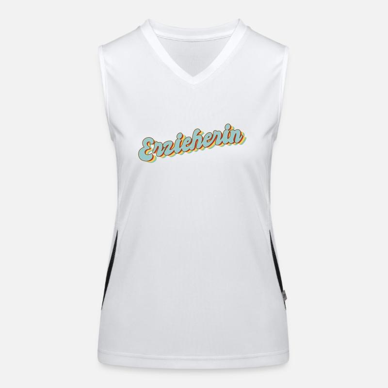 Kindergärtner Abschluss-Geschenk Erzieherin Funktionelles Kontrast-Tank Top für Frauen